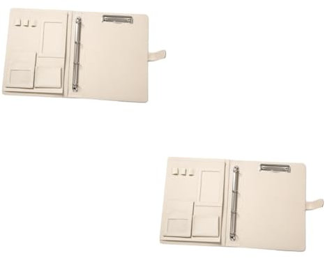 COHEALI 2St Mehrzweckordner aufbewahrungssack storage pockets 4 runde Ringbücher für A4-Füllpapier a5 Mehrzweck-Dokumentenmappe expandierender Dateiordner Unternehmen Bindemittel Umschlag