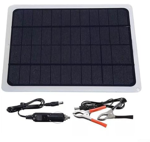 HOHOVYVY Solarpanel 12V,Solar- Ladegerät Für Autobatterien,20W Solar Panel 12V Erhaltungsladegerät Betreuer Boot Auto RV Batterieladegerät Kit