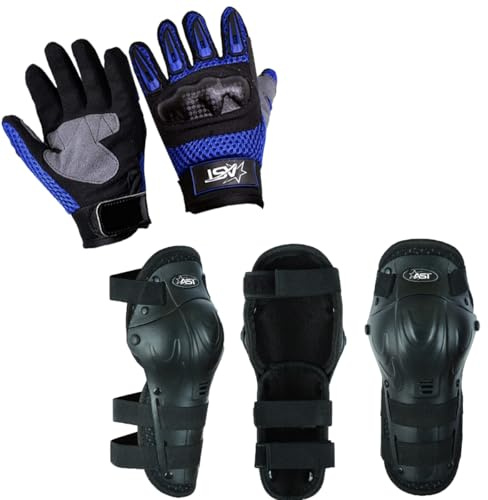 STAR AST Kids Protective Hard Knuckle gloves with Knee and elbow pads Great for Sporting Activities Children Safety Gloves Kids Bicycle Knee & Elbow protective pads