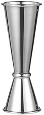 RLVYTA Cocteleras Shot-Taza medidora de Acero Inoxidable, coctelera, Medida de Alcohol, Jigger, Utensilios de coctelería para Bar de Cocina Accesorios para Barra(Silver 30 45ml)