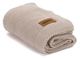 Fillikid Babydecke Strick 80x100 cm | Baby Erstausstattung Neugeborene | Kuscheldecke aus Baumwolle für Stubenwagen & Babybett | Atmungsaktiv & pflegeleicht | Ideal im Herbst & Winter