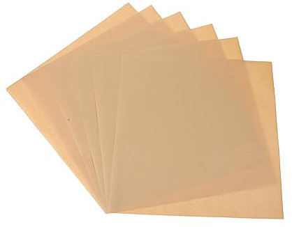 BRIGHTFUFU 200pcs Greaseproof Paper Oil Absorbing Snack Mat for Fried Food Party Supplies Food Plate Papers