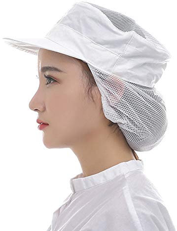 HiyyFloy Gorro De Chef para Cocina, Panadero, Gorro De Cocinero, Servicio De Alimentos, Redecillas para Mujeres Y Hombres con