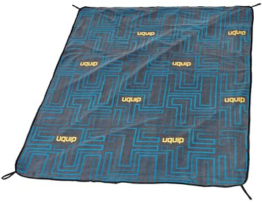 Uquip Picknickdecke Scotty M Grey I 120 x 150 cm I wasserdichte & schmutzabweisende Campingdecke I Outdoordecke für Picknick, Strand, Park, Camping & Reisen I robuste & waschbare Stranddecke