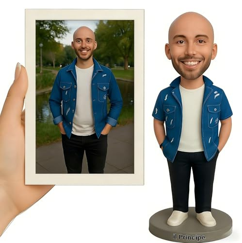 Custom Bobblehead,Full Body Handmade Customized Bobble Head Figurine Doll Sculpture Statue from Picture, for Family, Business, or Man Team(Includes Preview Before Final Crafting)
