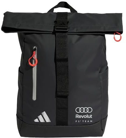 adidas Unisex Audi Revolut F1 Team Roll Top Hybrid Backpack Backpack, utility black, One Size