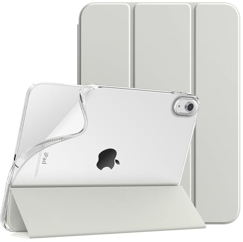 TiMOVO Hülle für iPad A16 11. Gen 11&10. Gen 10,9, Aprikose Grau | Schlankes Weiche TPU Schutzhülle, Transluzente Matt Rückseite, Automatisches Aufwachen & Schlafen