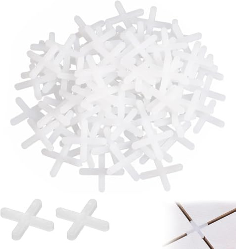 Cruces para azulejos - Accesorios para azulejos, ayuda para la colocación de azulejos, Espaciadores de azulejos, cruces para juntas - 3 mm - paquete de 500 unidades