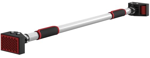 SPORTNOW Barra di trazione - barra porta - pull up bar - barra di stretching pesi per telai di porte senza viti - lunghezza regolabile (92-124 cm)