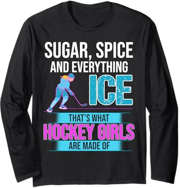 ¡Atuendo De Niña De Hockey para Damas! Hockey sobre Hielo Manga Larga