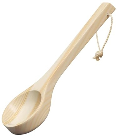 Gcljlmy Louche de sauna, cuillère à eau, poignée confortable, légère, faite à la main, louche de bain, cuillère de sauna pour cuisine, bain à vapeur