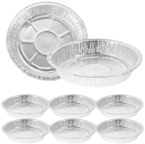 Kisangel Contenitori in Alluminio Usa e Getta 500ml da 40 Pezzi, Vaschette Resistenti e Multifunzione per Cottura e Barbecue, Colore Argento