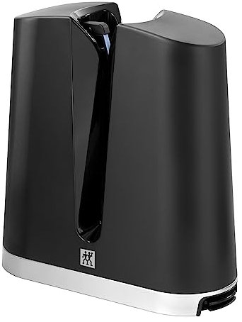ZWILLING V-Edge Professional Knife Sharpener, for Both Western and Japanese Blades, Black