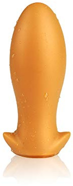 Roluck Plug Anal Con Culo Analdilos Super Soft Anal Plug Líquido de silicona Butt Plug, Supersoft huevo en forma de consolador anal para dilatador del ano, Juguetes Sexuales Para Mujeres Hombres (M)