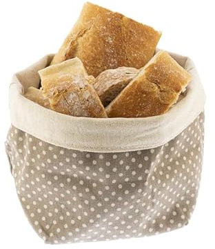 Koala Spain Panera o Frutero de Aldogón Reciclado, Diseño Lunares Beige