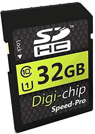 Digi Chip Carte mémoire SDHC Classe 10 pour appareils photo numériques Kodak PixPro FZ55, FZ45, AZ901, AZ652, AZ405, AZ255 32 Go