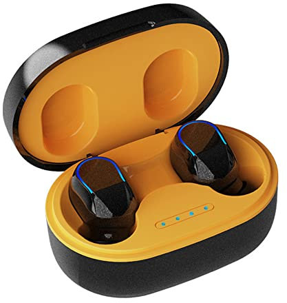 KASSPO Auriculares Bluetooth en el oído con Auriculares 2023 Auriculares inalámbricos en la Oreja Bluetooth con micrófono, estéreo de Alta fidelidad, 25 Horas