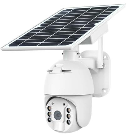 V-TAC Smart VT-11024-WIFI Telecamera speed dome IP PT WiFi Full HD 1080p 3.6mm autoalimentata con pannello solare, sensore PIR e audio IP65 - sku 11618