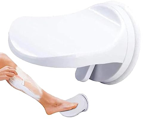 Piomoner Duschfußstütze - Duschstufe zum Rasieren der Beine - Duschfuß - Badezimmer Rasieren Fußstütze mit Saugnapf - Kein Stanzen Dusche Rasieren Beinhilfe Fußständer für Frauen Männer Rückenleiden