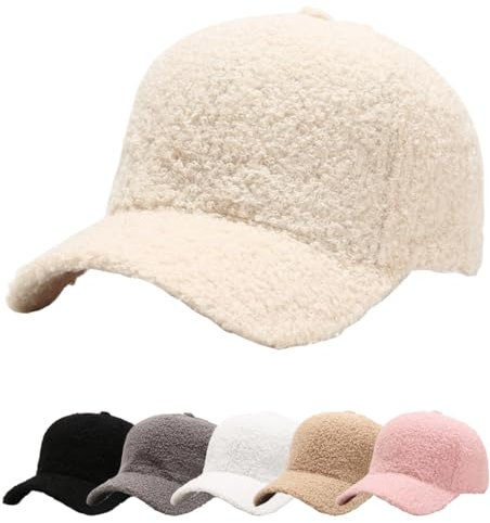 Cozyan Cappellino con Visiera Baseball cap Cappellino Unisex Regolabile Cappello con Visiera Berretti da Baseball Unisex Cappellini Invernali Cappelli per Circonferenza della Testa