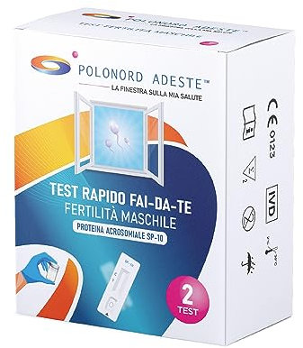 ADESTE Male Fertility Test Kit SP-10 | Sperm Test – Detects Low Sperm Count | 98.2% Accuracy | Easy to Use at Home | Result in 5 Minutes | 2 Tests Pack