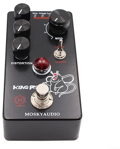 Für MOSKY King Rat Volumenfilter Fuzz Distortion E-Gitarre Effektpedal - Schwarz, basierend auf Pro Co Rat Circuit