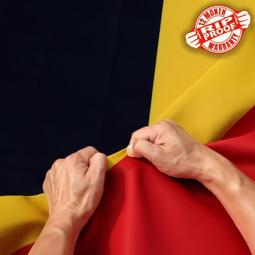 Anley Bandera de Holanda de 3 Capas de Doble Cara a Prueba de desgarros, 3x5 pies, Color Vivo, cabecera de Lona y Resistente a Las Arrugas, Las Banderas Nacionales de Holanda más Fuertes y duraderas