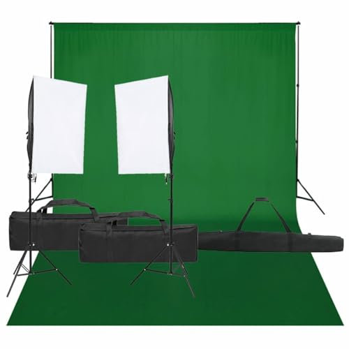 ShGaxin Kit de studio photo avec set de lumières et fond, fond photo Noël, fond photo, accessoires photo, kit d'éclairage photographique, kit studio photo,