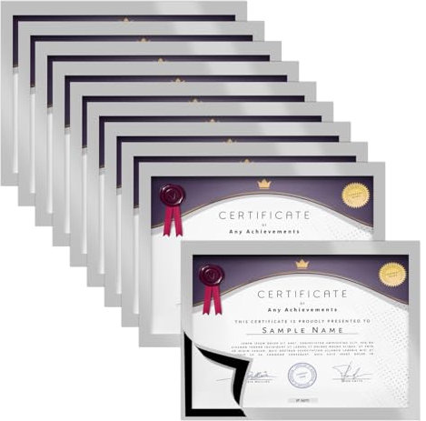 Magnetrahmen A5 Info-Rahmen 10STK Selbstklebende Bilderrahmen Magnetisch Posterrahmen A5 Diamond Painting Bilderrahmen Leinwand Plakatrahmen Fotorahmen Infotasche Blatthalter für Informationsrahmen