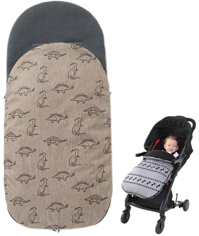 Liemuao Universal-Fußsack für Babys, für den Winter, kompatibel mit Kinderwagen/Babyschale und Autositz, für 3- und 5-Punkt-Gurtsystem, abnehmbarer Schlafsack aus wasserdichter Baumwolle,