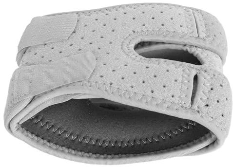 Mrisata Verstellbare Kompressions-Knie-Patellar-Pad-Sehnen-Stützhülsen-Bandage, Kniebandage, Atmungsaktive Knie-Kompressionshülse, Workout-Knieschutz-Pads für Laufen, Bergsteigen, Wandern