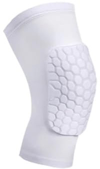MDWZH Knee Pads Kneepads Hard Sponge Knee Pads Are Suitable For Football Basketball Pole Dancing Sports Knee Pads Knee Pads Work(White,M)