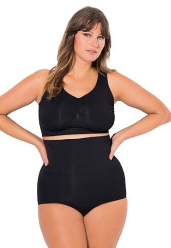 Ulla Popken Damen große Größen Übergrößen Plus Size Shaping-Slip, hoher Bund, figurformend schwarz 58+ 723912100-58+