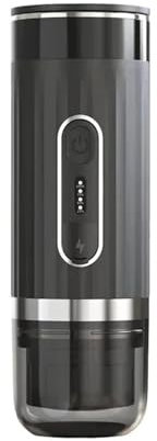 Cafetera Portatil, Cafetera italiana portátil for café expreso, 3 en 1, con cápsulas en polvo, eléctrica, for exteriores, con calefacción inalámbrica, for montar en el coche, con carga rápida para via