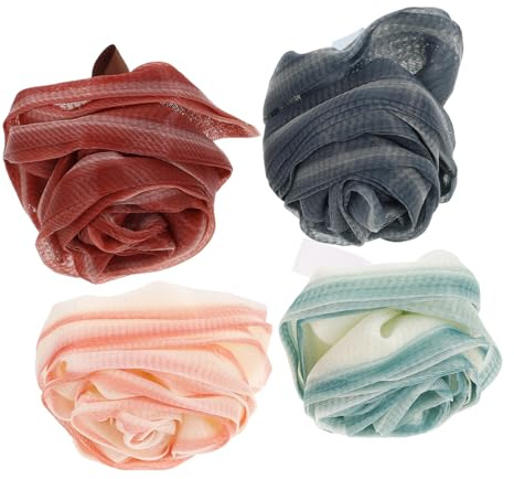 VICASKY 4stücke Körperschrubber Mit Luffa Für Männer Duschzubehör Für Körperwäsche Und Peeling Rückenkratzer Für Dusche