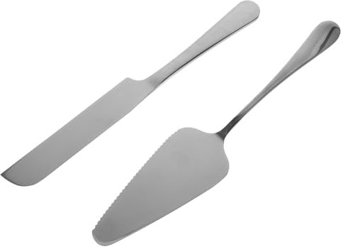 LIFKOME Palas para Tartas De Acero Inoxidable Juego De Cortador y Servidor para Pasteles para Bodas y Celebraciones Cuchillo Espátula