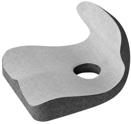 AD-BCrbgen Car Seat Cushion Memory Foam Ergonomic Support Driving Comfort Adult Booster Seat Cushion Elevated Support Lumbar Design Office Chair Car Accessories for Short Adults(Grey)