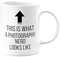 Funny Mug for Photography Nerd, Joke, Silly, Happy Birthday Gifts for Men or Women, Secret Santa, Presents for Christmas, Cup, This is What a Nerd Looks Like, mm-CA_343b_7