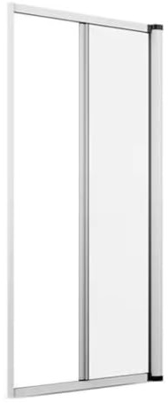 A.M.C. Zanzariera a rullo in alluminio per porte/balconi con profilo riducibile/regolabile avvolgimento orizzontale 150x250cm Bianca/Bianco