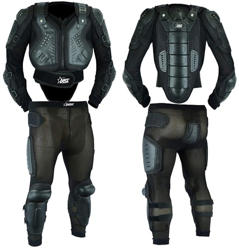 STAR AST Kids Motorcycle Armor Protective Suit For Racing Body & Chest Spine Protector Jacket Chest Back Support Protector for Motorbike Racing Cycling & Skating with Protective Trouser