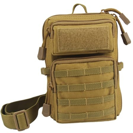 HOLIDYOYO Erste Hilfe Tasche 18X12X8cm Olive Grün Polyester Outdoor Medizinbeutel mit Mehrfachfächern für Camping Erste Hilfe Zuhause Notfälle