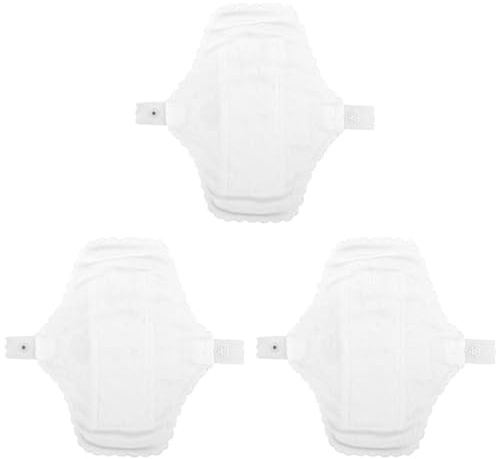 Veemoon Waschbare Damenbinden 3 Stück-pack 18cm aus Bio Baumwolle mit Flügeln und Atmungsaktiv Wiederverwendbare Menstruationsbinden für Damenwäsche
