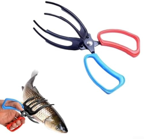 Pinze da pesca con morsetto regolabile a 3 artigli e corpo resistente alla corrosione per una tenuta salda dei pesci, progettata per la pesca d'acqua dolce e salata (tromba* 1)