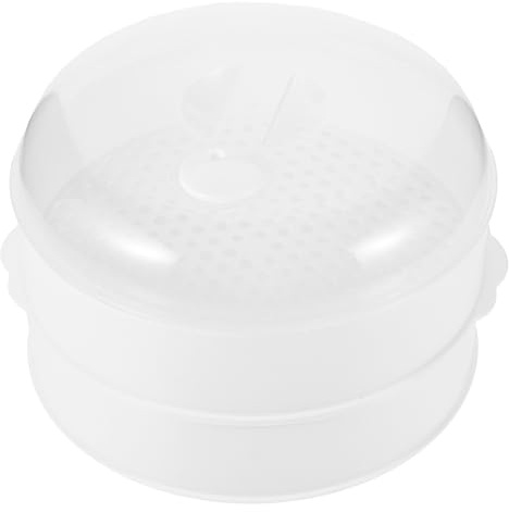TINEASUR Vaporiera da Microonde in Plastico Blu per Uso Domestico, Contenitore per Alimenti Funzione di Dissipazione del Calore, Set 1 Pezzo per Cuocere Riso e Verdure