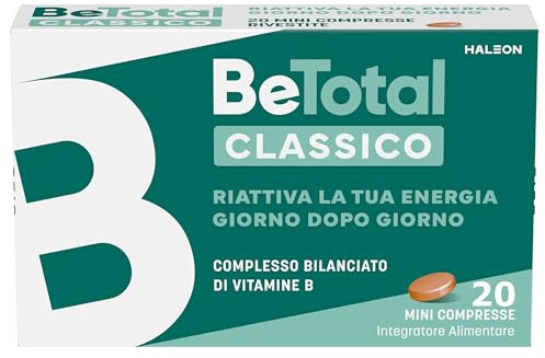 BeTotal Compresse Integratore Alimentare di Vitamina B Riattiva l’Energia, Riduce la Stanchezza, Supporta il Sistema Immunitario, Adulti, 20 Compresse​