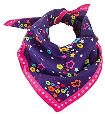 bb-Klostermann NICKITUCH/BANDANA 50x50cm 43004 lila geblümt