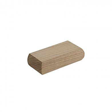Flat Newel Post Cap for 90mm Newel Posts (Half, Oak)