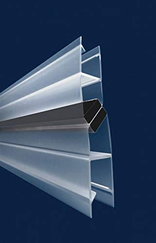 BuyLando - [Typ-MD-B] Magnetdichtung für Duschkabinen - 180°/90° - für 10 mm Glasstärke (190cm)