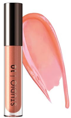 Studio10 Lip Perfecting 2 in 1 Balm Gloss with Hyaluronic Acid Conditioning Lip Treatment and Gloss for Dry or Ageing Lips Delivers Hydration Softness and Shine in One Skincare Infused Formula
