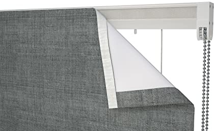 Amania Trading Ltd 115cm SAFETY CONNECT DIY Roman Blind Complete Kit, White